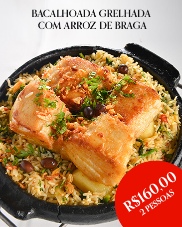 Bacalhoada Grelhada com Arroz de Braga
